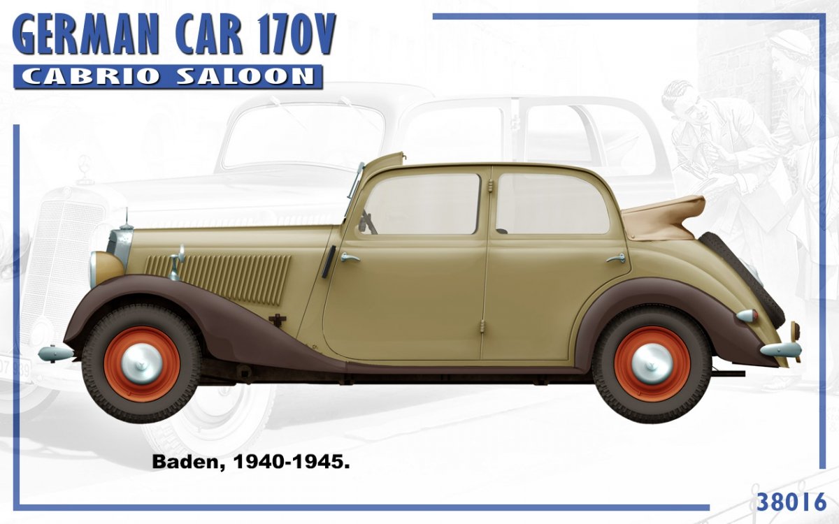 MiniArt 38016 VOITURE ALLEMANDE 170V BERLINE CABRIOLET 1/35 – image 6