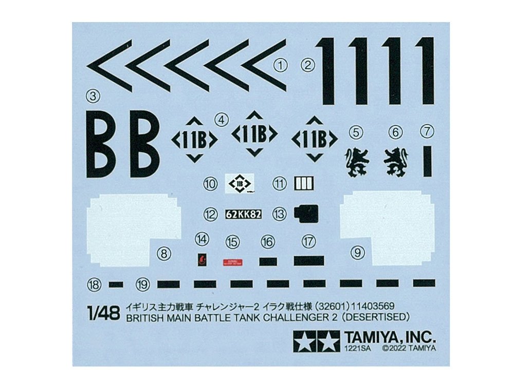 Tamiya 32601 British Main Battle Tank Challenger 2 (Desertised) 1/48 – Bild 10