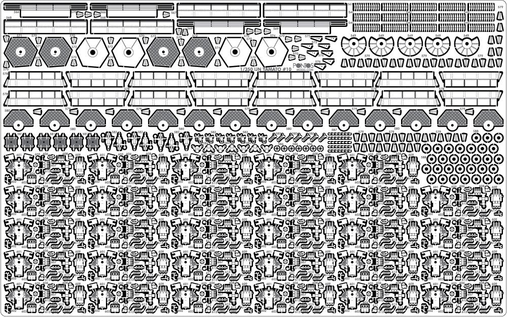 Pontos 32003F1 IJN Yamato 1945 Advanced Add-on 1/350 – immagine 11