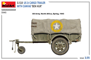 MiniArt 35443 G-518 US 1t CARGO TRAILER WITH CANVAS BEN HUR 1/35 – Bild 8