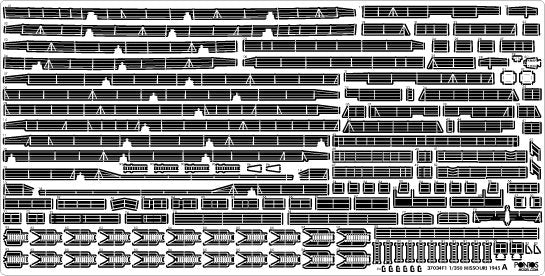 Pontos 37034FN USS BB-63 Missouri 1945 « Advanced » Detail Up Set pour maquette Hobbyboss (pont en bois couleur teck) 1/350 – image 26