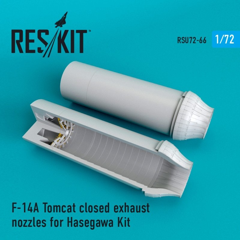 RESKIT RSU72-0066 Buses d&amp;#39;échappement fermées pour F-14A Tomcat (échelle Hasegawa 1/72)