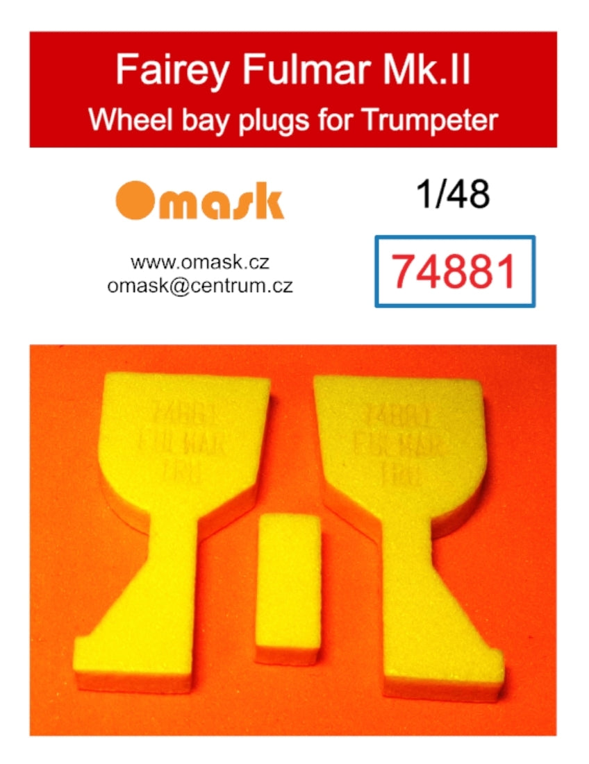 Omask 74881 Fairey Fulmar Mk.II wheel bay plugs (for Trumpeter 05823) 1/48