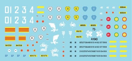 Star Decals 72-A1043 Vietnam 2. M113A1, M113 w recoilless gun, M132 Zippo, M548 ammo carrier, M577 1/72 – Bild 3