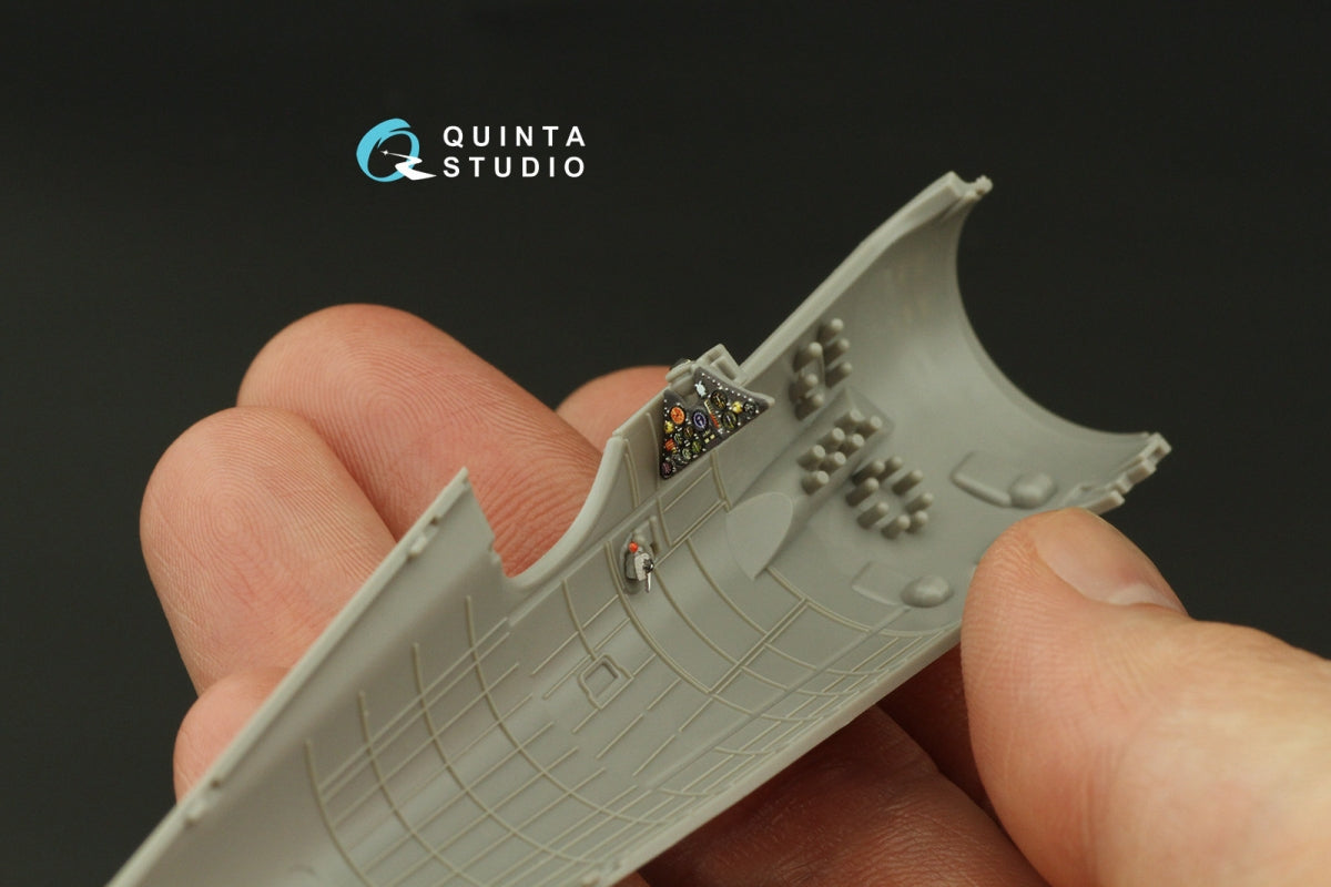 Quinta Studio QD48335 PZL P.11c 3D-Printed &amp;amp; colored Interior on decal paper (Arma Hobby) 1/48 – image 7