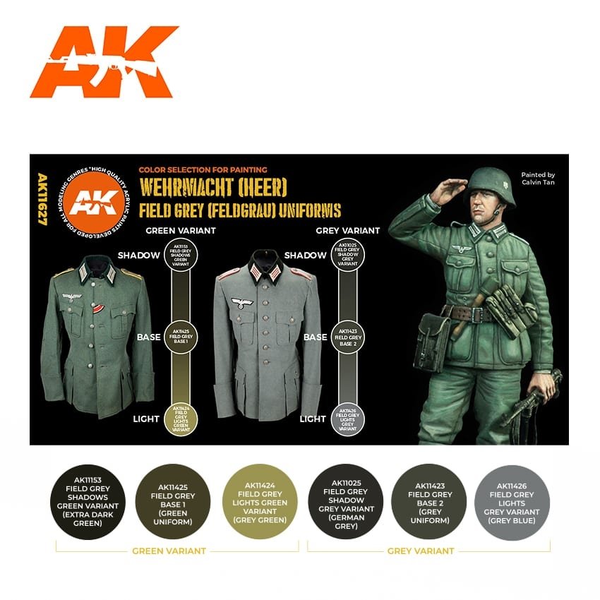 AK Interactive AK11627 FIELD GREY (FELDGRAU) UNIFORMS – immagine 2