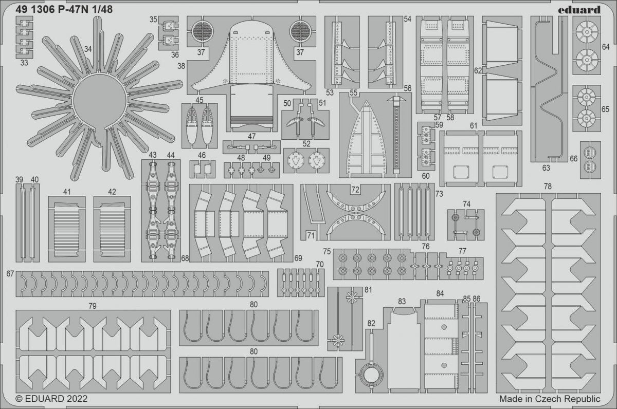 Eduard BIG49354 P-47N ACADEMY 1/48 – immagine 4