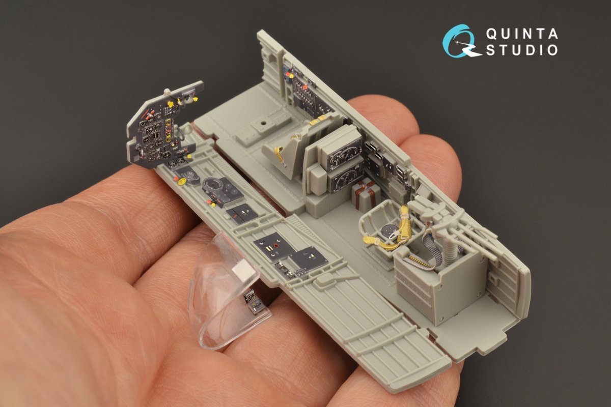 Quinta Studio QD48207 Ju 87D/G 3D-Printed &amp;amp; coloured Interior on decal paper ( Italeri ) 1/48 – Bild 7