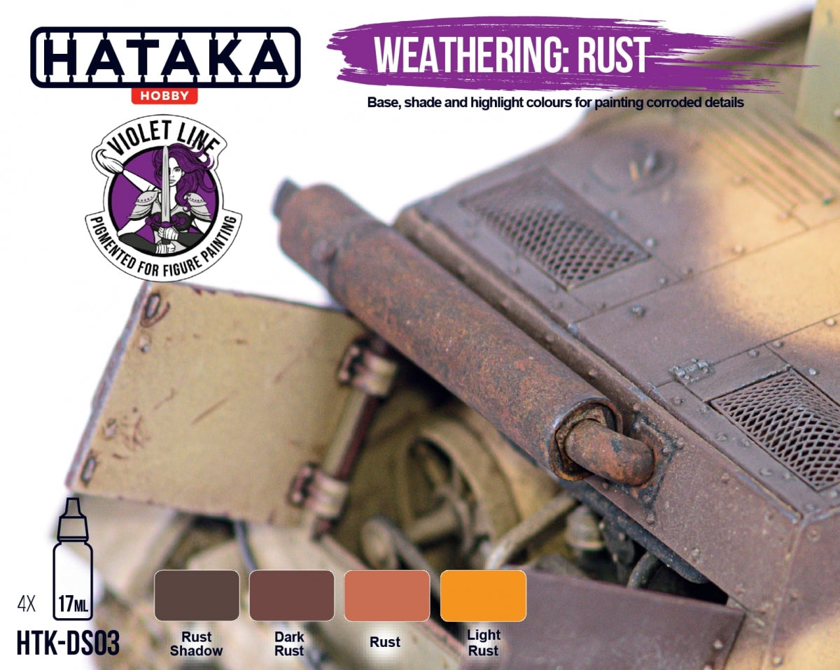 Hataka HTK-DS03 Weathering: Rust 4x17ml – immagine 3