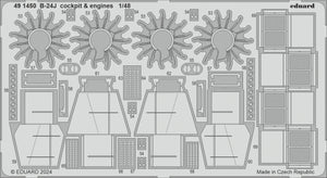 Eduard 491450 B-24J cockpit &amp;amp; engines HOBBY BOSS 1/48 – zdjęcie 2