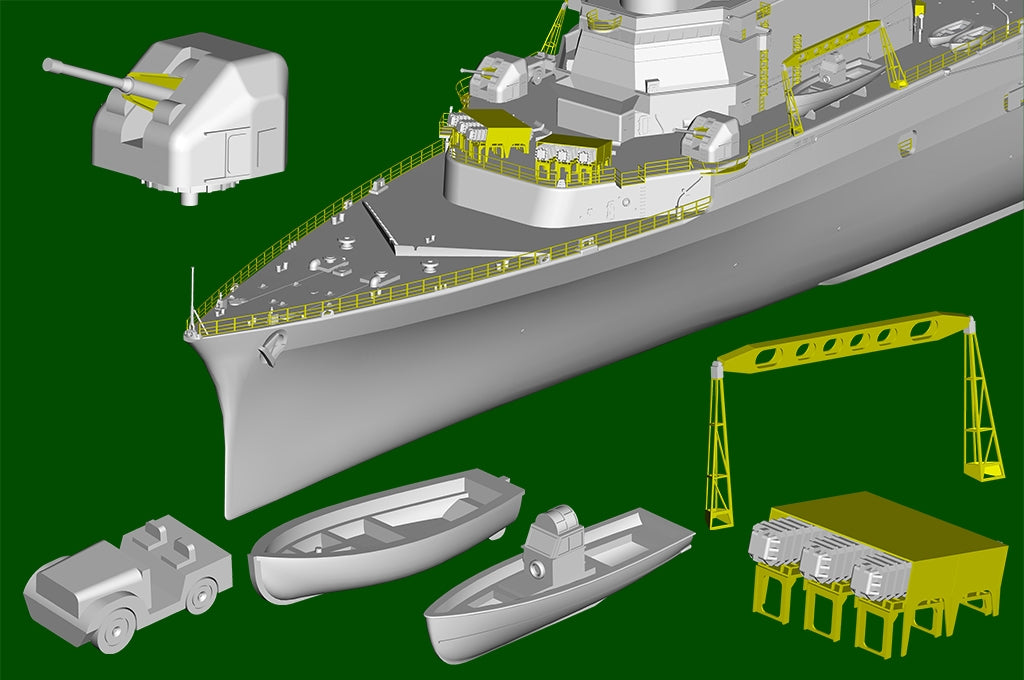 Trumpeter 05635 French Navy Helicopter Cruiser Jeanne dArc 2008 1/350 – Bild 14