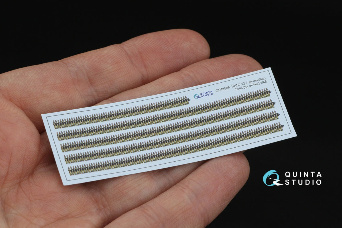 Quinta Studio QD48588 NATO 12.7 ammunition belts (All Kits) 1/48