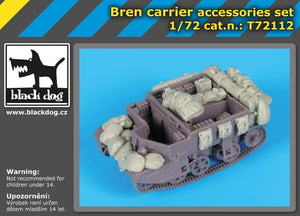 Ensemble d&amp;#39;accessoires Black Dog T72112 Bren Carrier pour maquettes IBG au 1/72 – image 2