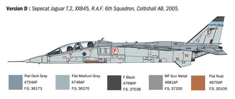 Italeri 1470 Jaguar T.2 R.A.F. Trainer 1/72 – immagine 7