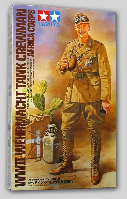 Tamiya 36310 Membre d'équipage de char de la Wehrmacht allemande, Corps d'Afrique (1/16)