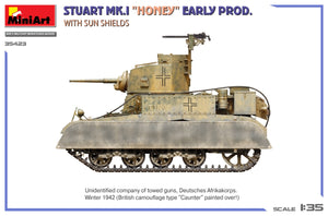 MiniArt 35423 Stuart Mk.I “Honey” Early Prod. w/Sun Shields 1/35 – immagine 7