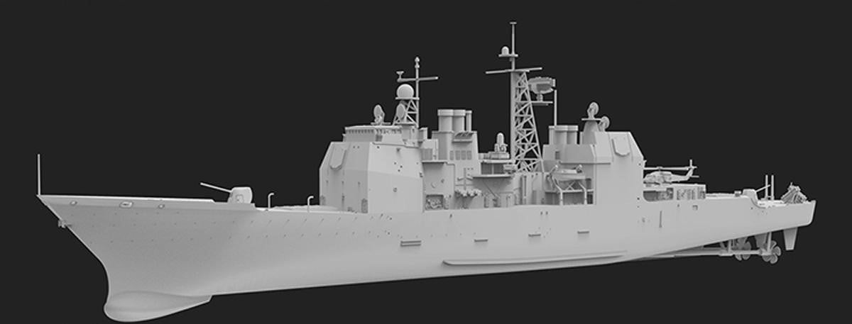 FlyHawk Model FH1167 Aegis Cruiser USS Bunker Hill CG-52 1991 1/700 – Bild 2