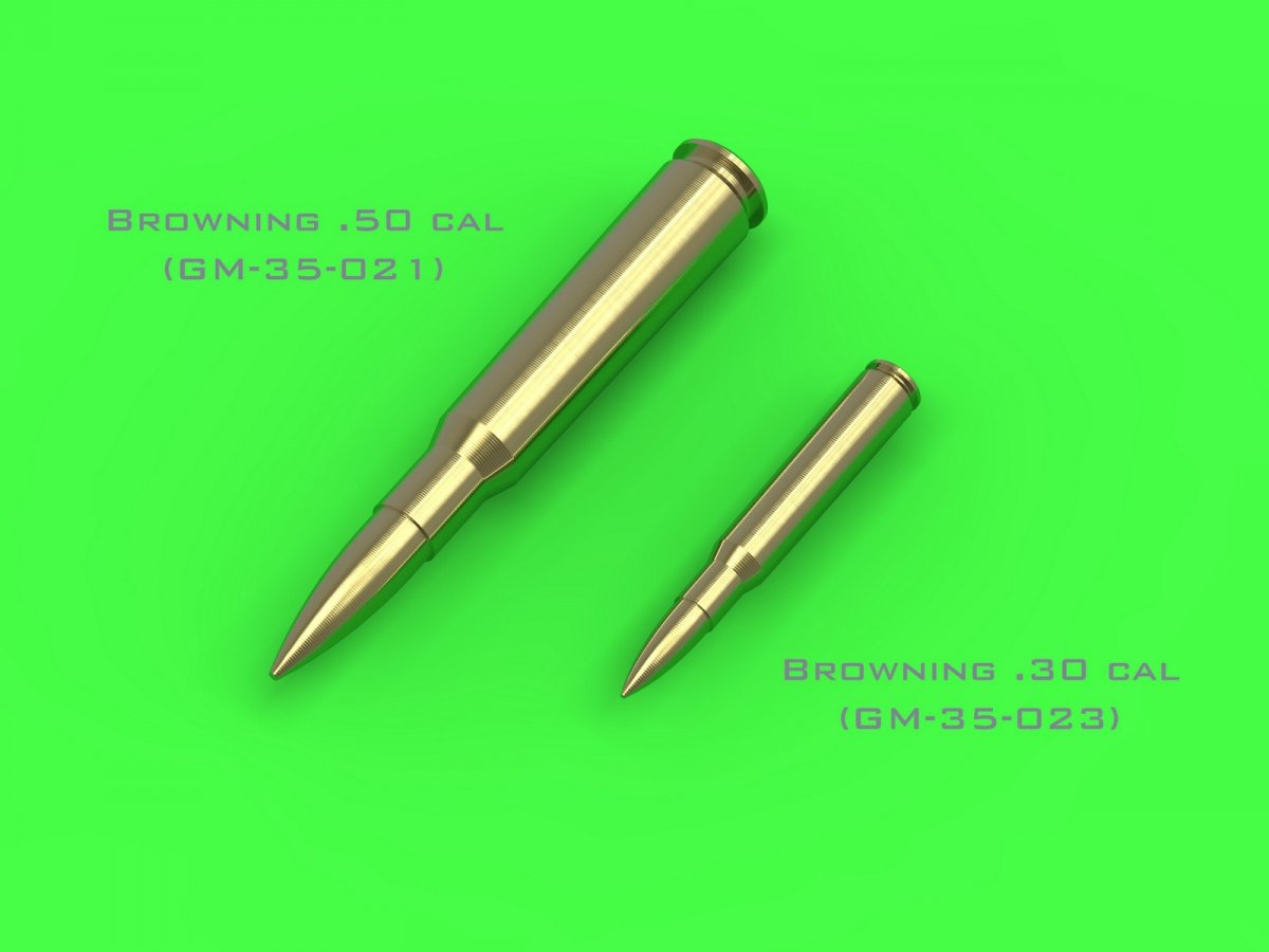 Master GM-35-023 M1919 Browning .30 caliber (7,62mm) - naboje (25sztuk) 1/35 – immagine 2