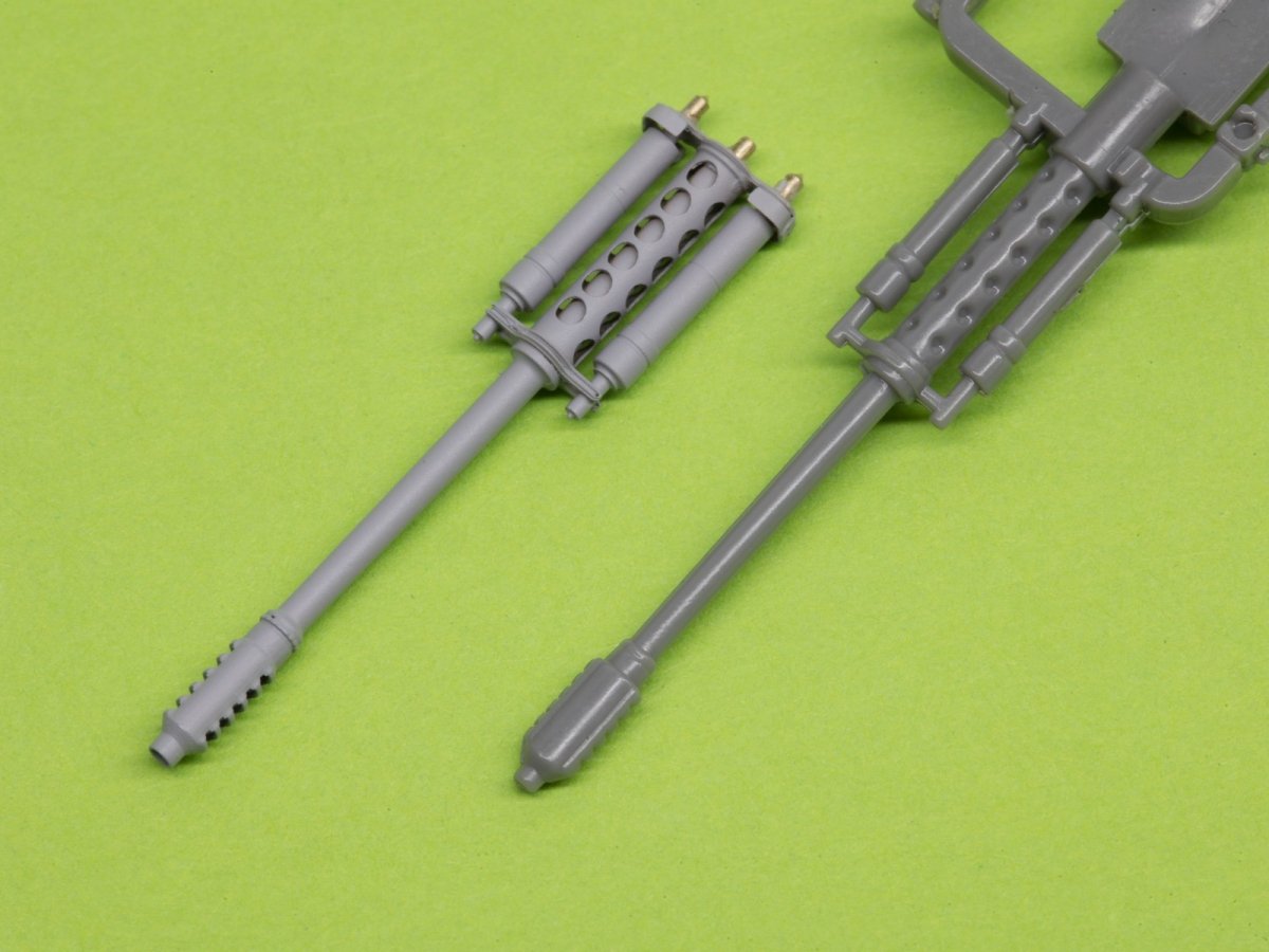 Master AM-48-125 AH-64 Apache - M230 Chain Gun barrel (30mm), Pitot Tubes and tail antenna (resin, PE and turned parts) 1/48 – zdjęcie 12