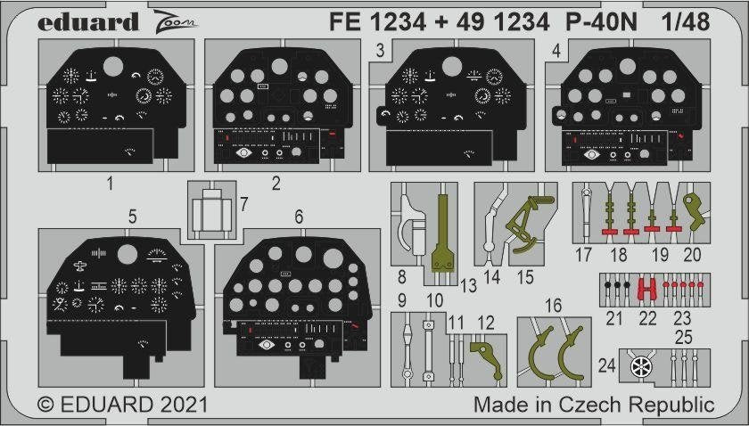 Eduard FE1234 P-40N ACADEMY 1/48