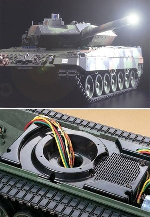Tamiya 56020 Maquette radiocommandée du char de combat principal Leopard 2 A6, kit complet 1/16 – image 11