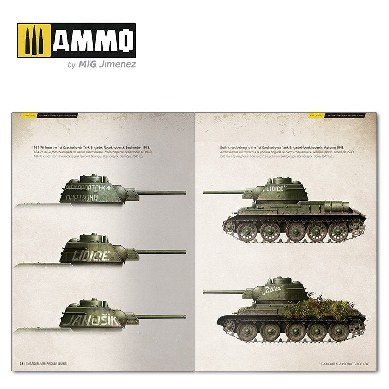 Munitions Mig Jimenez 6145 Couleurs T-34. Motifs de camouflage du char T-34 pendant la Seconde Guerre mondiale (Multilingue) – image 8