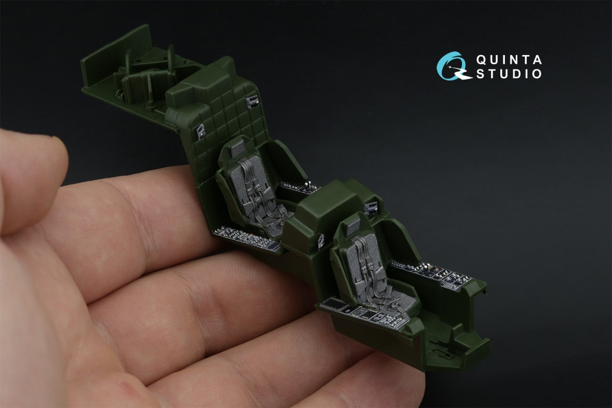 Quinta Studio QD48572 AH-64A 3D-Printed &amp;amp; coloured Interior on decal paper (Academy/Modelist) 1/48 – immagine 8