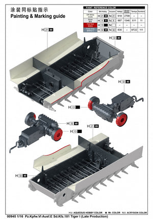 Trumpeter 00945 Pz.Kpfw.VI Ausf.E Sd.Kfz. 181 Tiger I Late Production 1/16 – immagine 15
