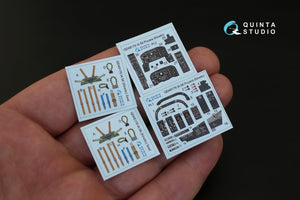 Quinta Studio QD48179 IA 58 Pucara 3D-Printed &amp;amp; coloured Interior on decal paper (for Kinetic kit) 1/48 – Bild 2