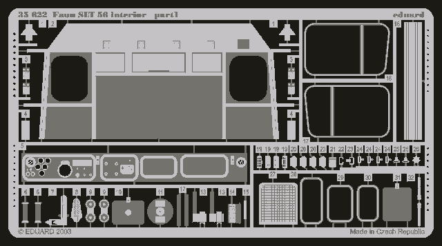 Eduard 35622 Faun SLT 56 interior (TRUMPETER) 1/35 – imagen 2