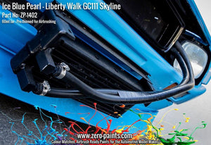 Zero Paints ZP-1402 - Ice Blue Pearl Paint for Liberty Walk GC111 Skyline (Ken Mary) 60ml – immagine 8