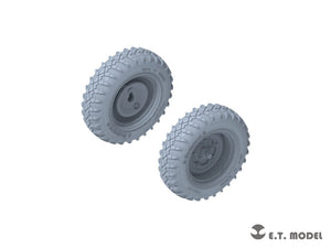 E.T. Model P35-136 WWII German Schwimmwagen Type166 Sagged wheels Wide For TAMIYA Kit 1/35 – imagen 4