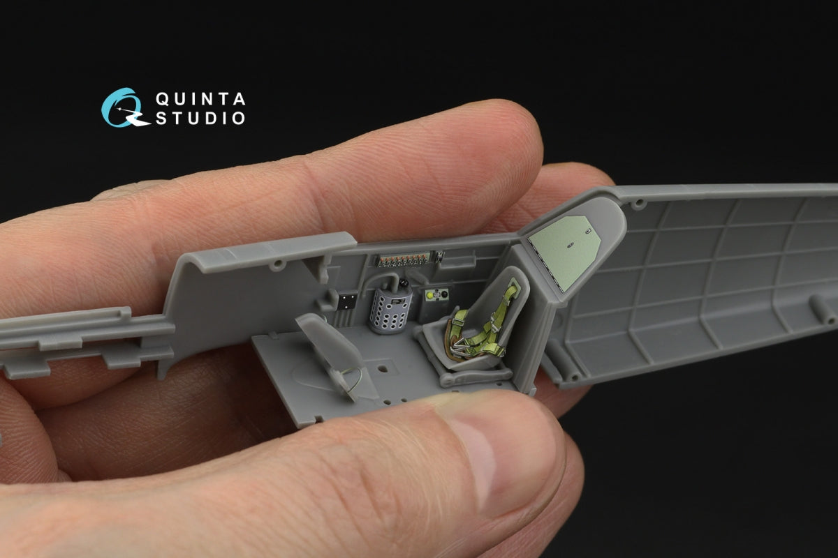 Quinta Studio QD48532 Bf 109E-3/4 3D-Printed &amp;amp; coloured Interior on decal paper (HobbyBoss) 1/48 – Bild 9
