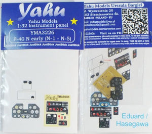 Yahu YMA3226 P-40 N early N1 – N5 (Hasegawa, Eduard) 1/32