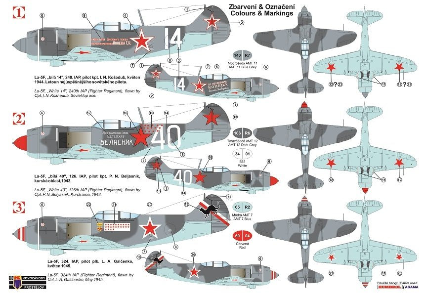 Kovozavody Prostejov KPM0175 La-5F “Aces” 1/72 – immagine 2