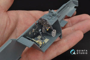Quinta Studio QD32048 Bf 109E-3 3D-Printed &amp;amp; coloured Interior on decal paper (for Eduard kit) 1/32 – immagine 8