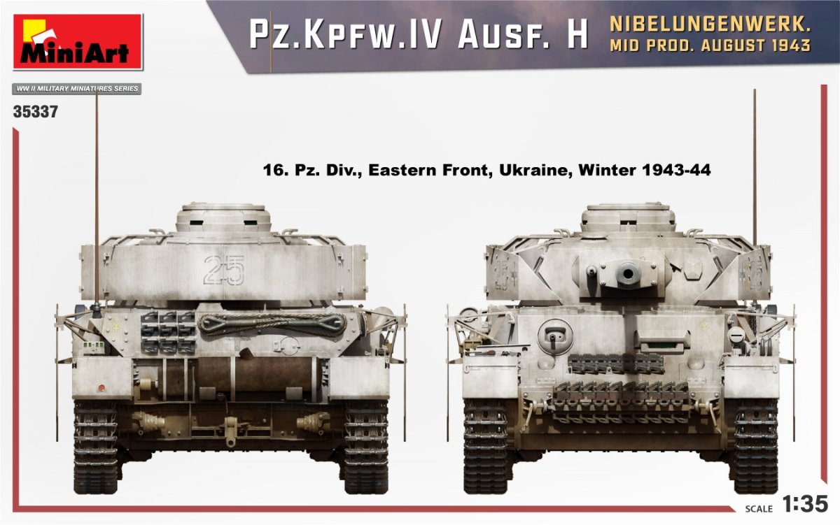 MiniArt 35337 Pz.Kpfw.IV Ausf. H NIBELUNGENWERK. MOYENNE PROD. AOÛT 1943 1/35 – image 6