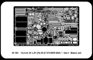 Aber 35180 Chasseur de chars allemand 12,8 cm Sf. L/61 (Pz.Sf.V) Sturer Emil - vol.1 - set de base (1/35) – image 4