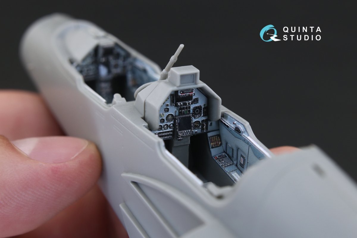 Quinta Studio QD48115 Mirage 2000B 3D-Printed &amp;amp; coloured Interior on decal paper (for Kinetic kit) 1/48 – immagine 7