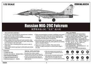Trumpeter 03224 Russian Mikoyan MIG-29C Fulcrum 1/32 – imagen 16