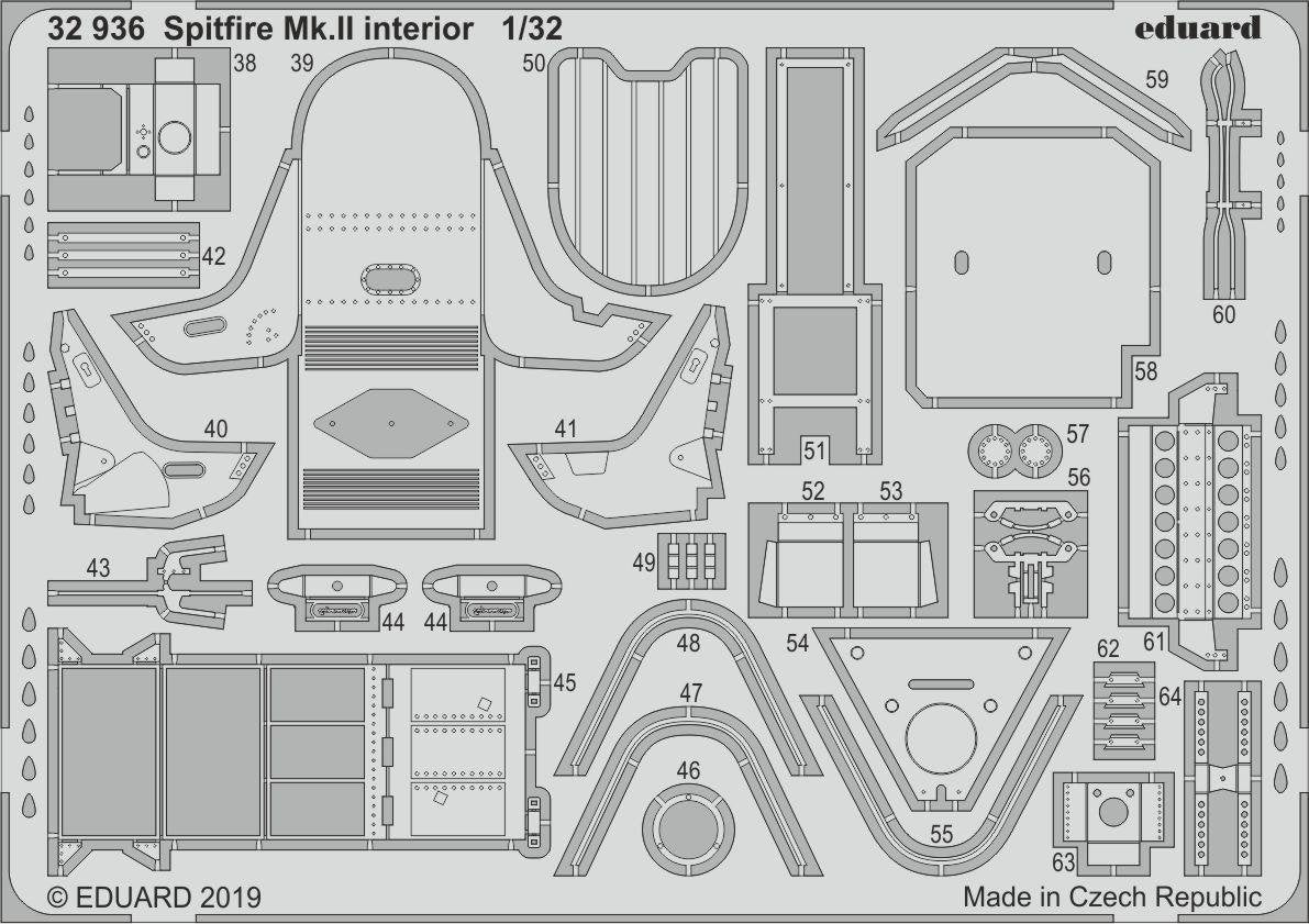 Eduard 32936 Spitfire Mk. II interior REVELL 1/32 – image 2