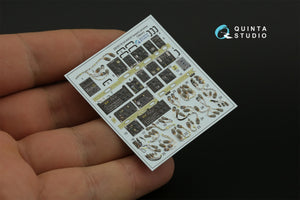 Quinta Studio QD35118 AH-64D Extended forward avionics bays 3D-Printed &amp;amp; colored Interior on decal paper (Takom) 1/35 – image 3