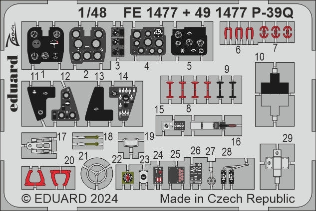 Eduard BIG49433 P-39Q detail set for Arma Hobby 1/48 – zdjęcie 6