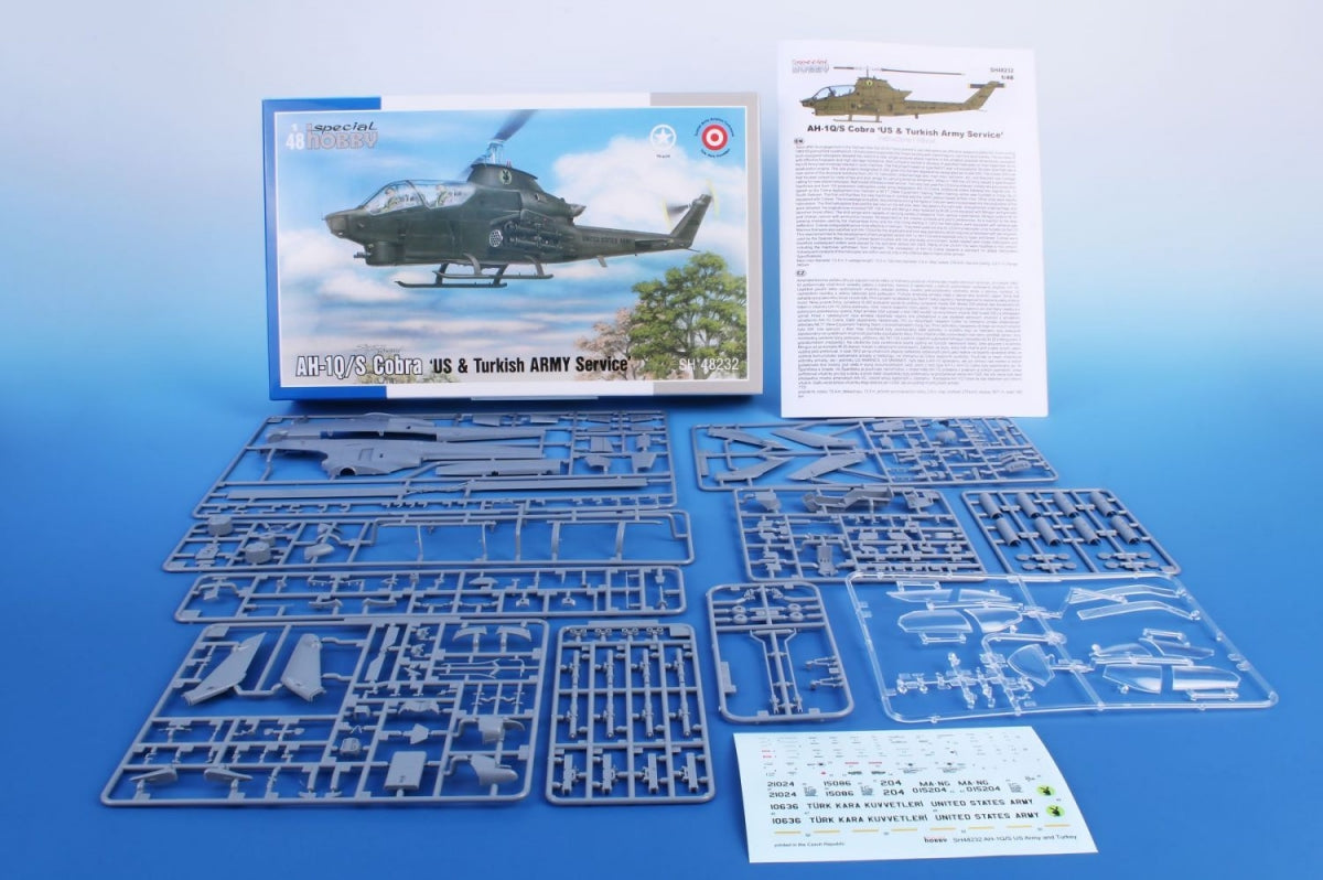 Special Hobby 48232 AH-1Q/S Cobra &amp;#39;US &amp;amp; Turkish Army Service&amp;#39; 1/48 – immagine 4