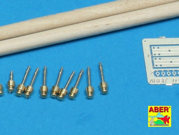 Aber 35D08 Telegraph - pillar set for 2 cross bars with 4 insulators each 1/35 – image 3