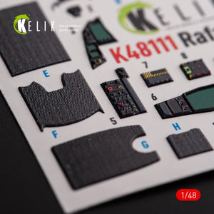 KELIK K48111 Rafale C - interior 3D decals for Academy/Revell kit 1/48 – Bild 3