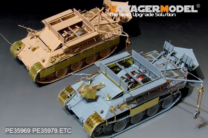 Voyager Model PE35969 WWII German Bergepanther Ausf.A (Early type,Panther A tool holders) Basic For MENG SS-015 1/35 – Bild 17