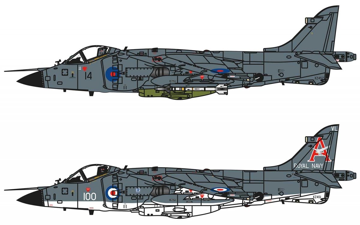 Airfix 04051A BAe Sea Harrier FRS.1 1/72 – immagine 2