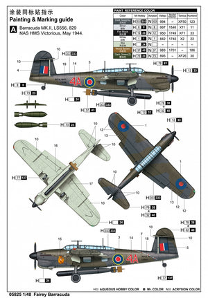 Trumpeter 05825 Fairey Barracuda WW II Torpedo Bomber 1/48 – Bild 6