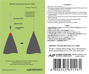 HobbyDecal MT48006V1 Tornado Pitot tube set 1/48 – Bild 2